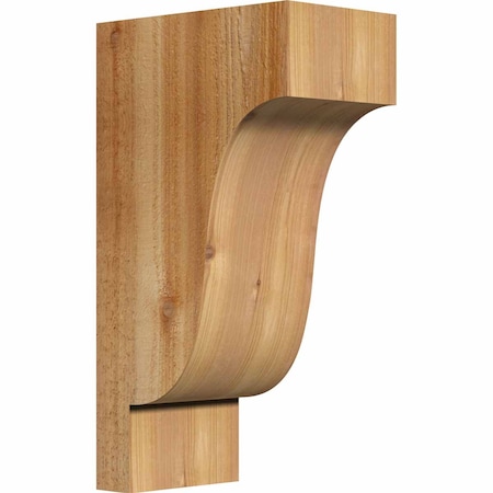 Ekena Millwork Newport Rough Sawn Corbel, Western Red Cedar, 6"W x 10"D x 18"H COR06X10X18NEW00RWR